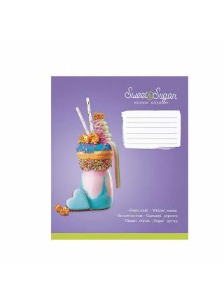 Школярик Тетрадь А5, 12 л. на скобе "Sweet&Sugar;", клетка