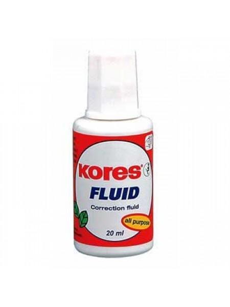 KORES Корректирующая жидкость "Fluid" 20 мл.