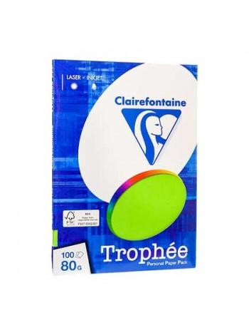 Бумага цветная "Trophée",  80 г/м , ф.А4, 100л, неоновые тона