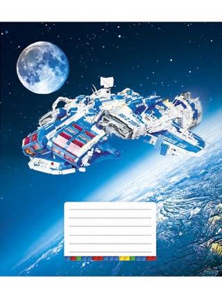 Школярик Тетрадь А5, 12 л. на скобе "Vehicle", линейка