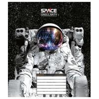 Школярик Тетрадь А5, 12 л. на скобе "Space", клетка