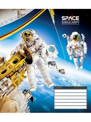 Школярик Тетрадь А5, 12 л. на скобе "Space", клетка