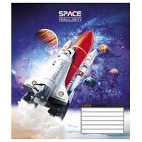 Школярик Тетрадь А5, 12 л. на скобе "Space", линейка