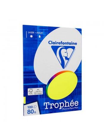 Набор цветной бумаги "Trophée", пл. 80г/м2, ф.А4, 100л, неоновые цвета