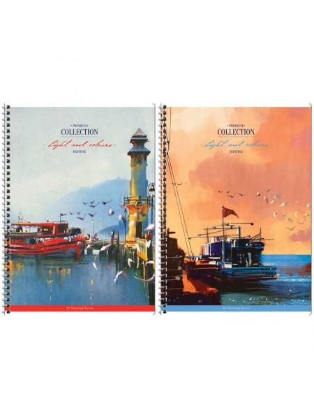 ArtSpace Тетрадь А4, 96 листов, клетка, на гребне "Винтаж. Пейзажи"