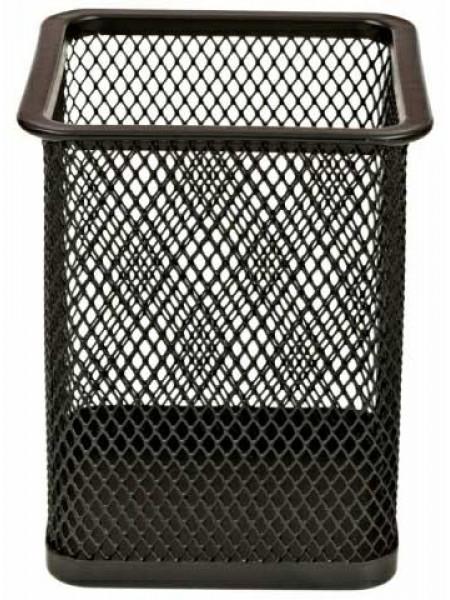 FORPUS Стакан для канцелярских принадлежностей металлический квадратный, 80x80x97 мм