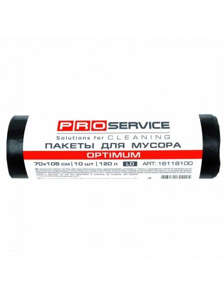 PROservice Мешки для мусора 120 литров 10 штук ОPTIMUM, 20мкм, 70*105 см, черные PROservice Мешки для мусора 120 литров 10 штук ОPTIMUM, 20мкм, 70*105 см, черные
