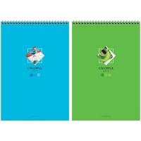 ArtSpace Блокнот А4, 80л., на гребне "Моноколор. Colorful", твердая подложка