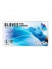 AnSo Перчатки нитриловые неопудренные одноразовые 100 шт/уп, голубой