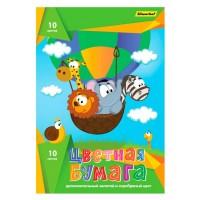 SILWERHOF Бумага цветная 10цветов/10л. A4 80г/м2 дополнительно зол/сереб цвет