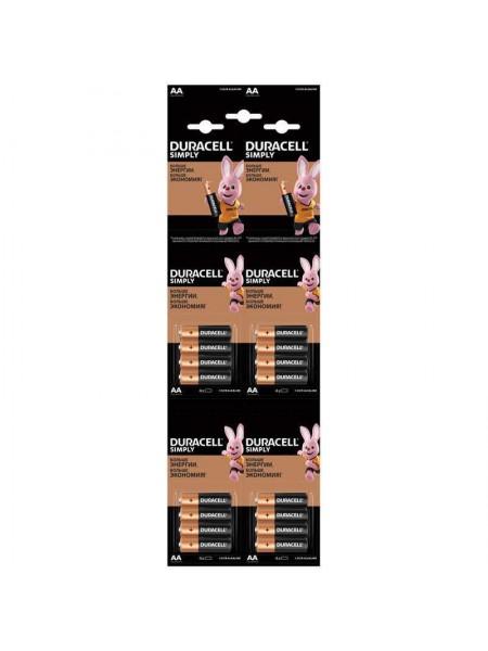 Duracell Батарейка AA LR6 Алкалайн 16 шт в блистере (4х4) Duracell Батарейка AA LR6 Алкалайн 16 шт в блистере (4х4)