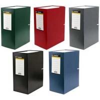 inФормат Короб архивный бумвиниловый на завязках, корешок 140 мм, 230 х 320 х 140 мм, вертикальный