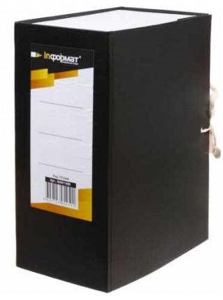 inФормат Короб архивный бумвиниловый на завязках, корешок 140 мм, 230 х 320 х 140 мм, вертикальный inФормат Короб архивный бумвиниловый на завязках, корешок 140 мм, 230 х 320 х 140 мм, вертикальный