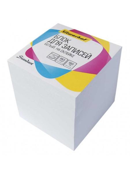 SILWERHOF Блок бумажный проклееный белый 9х9х9, офсет 80гр.