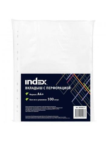 INDEX Файл А4+/235х305 мм,  60 микрон, матовая (100 шт/уп)