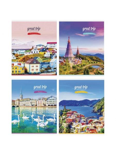 ArtSpace Тетрадь А5, 48 листов, клетка, "Путешествия. Great Trip"