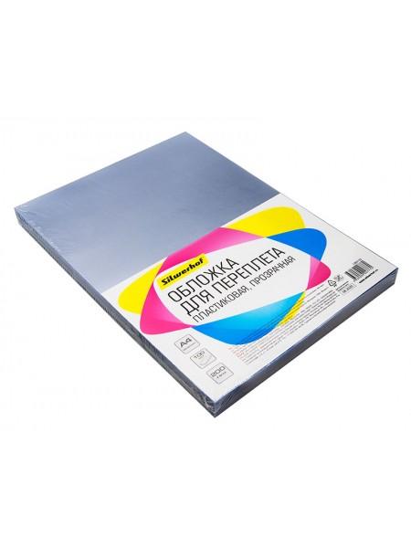 SILWERHOF Обложка для переплета ПВХ A4,  200mic (100 шт.), прозрачный