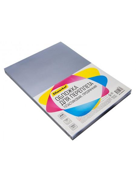 SILWERHOF Обложка для переплета ПВХ A4,  150mic (100 шт.), прозрачный