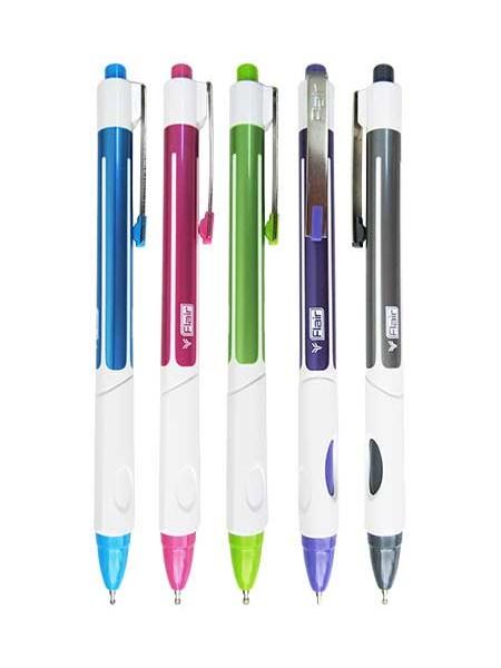 Flair Ручка шариковая автоматическая EZEE CLICK PRO, синий стержень на масляной основе Flair Ручка шариковая автоматическая EZEE CLICK PRO, синий стержень на масляной основе