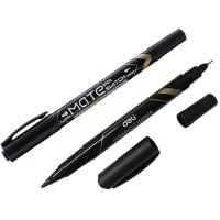 DELI Маркер перманентный двусторонний MATE, 0.5/1мм