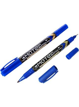 DELI Маркер перманентный двусторонний MATE, 0.5/1мм