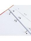 BRAUBERG Тетрадь на кольцах А5, 120л., картонная обложка, клетка, глянцевая ламинация, Моноколор