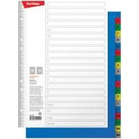 Berlingo Разделители пластиковые, А-Я, ф.А4, цветные