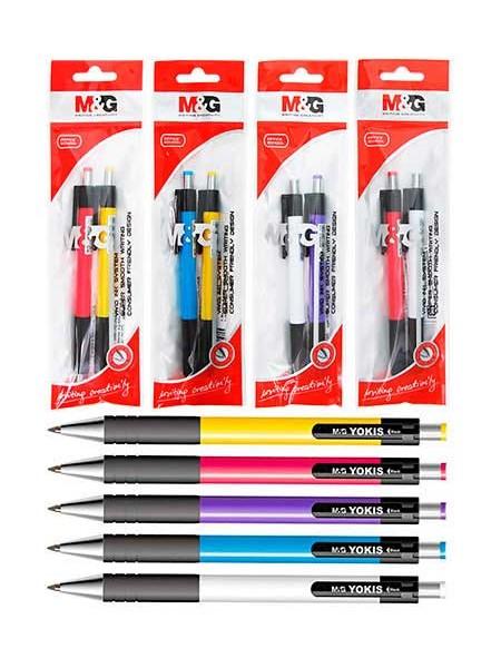 M&G Набор ручек шариковых автоматических, 2 шт в блистере, YOKIS M&G Набор ручек шариковых автоматических, 2 шт в блистере, YOKIS