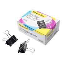 SILWERHOF Зажимы для бумаг 50 мм, черный