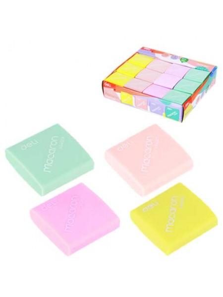 DELI Ластик POP квадратный, 35x35x11мм, материал ЭКО-ПВХ, ассорти