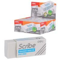 DELI Ластик Scribe, малый, 42х17х10мм. белый