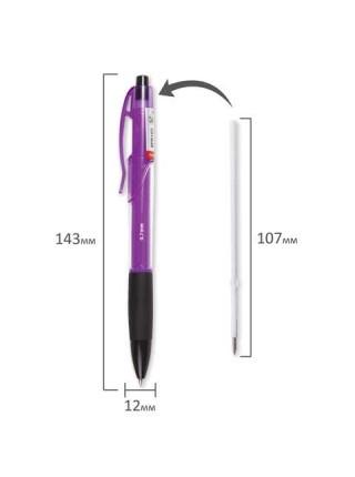 BRAUBERG Ручка шариковая автоматическая "Violin", синяя, узел 0.7мм, линия письма 0.35мм BRAUBERG Ручка шариковая автоматическая "Violin", синяя, узел 0.7мм, линия письма 0.35мм