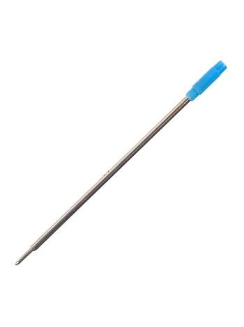 INDEX Стержень для шариковой поворотной ручки, металлический, синий, 116 мм