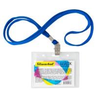 SILWERHOF Бейдж 90 х 60 мм с тесьмой