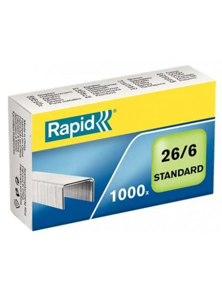 Rapid Скобы Standard 26/6 1M