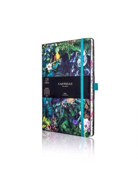CASTELLI Блокнот "Eden Collection" А5, 96л., на резинке, цветной срез CASTELLI Блокнот "Eden Collection" А5, 96л., на резинке, цветной срез