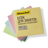 SILWERHOF Бумага для заметок 76х76мм, 100 л, пастель