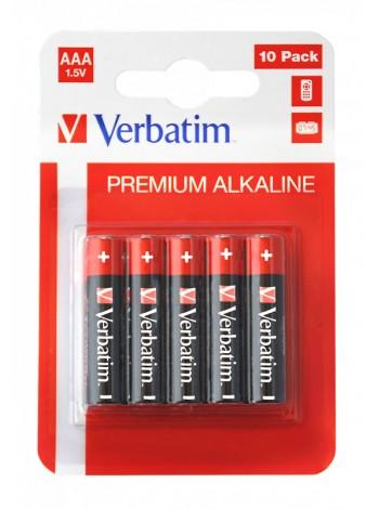 Verbatim Батарея AAA Alkaline LR03, 10 шт., multipack