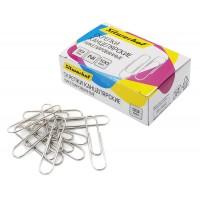 SILWERHOF Скрепки канцелярские 33 мм никелированные, 100 шт/уп