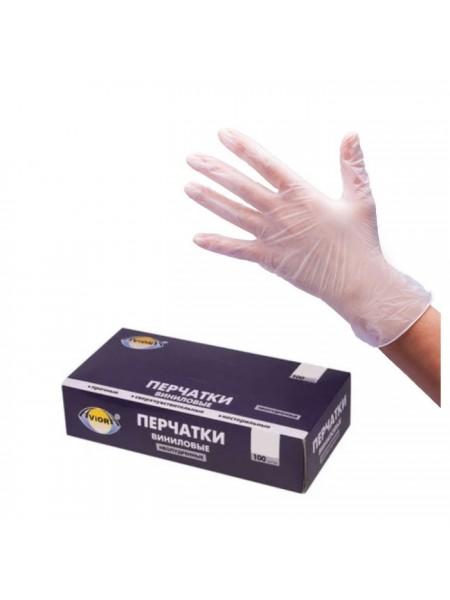 AVIORA Перчатки виниловые 100 шт/уп (50 пар)