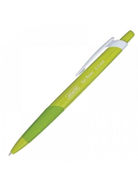 Attache Ручка шариковая автоматическая Sun Flower, линия 0,5мм, синяя Attache Ручка шариковая автоматическая Sun Flower, линия 0,5мм, синяя