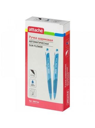 Attache Ручка шариковая автоматическая Sun Flower, линия 0,5мм, синяя Attache Ручка шариковая автоматическая Sun Flower, линия 0,5мм, синяя
