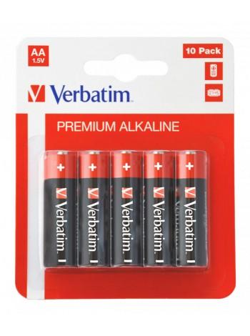 Verbatim Батарея AA Alkaline LR06, 10 шт., multipack