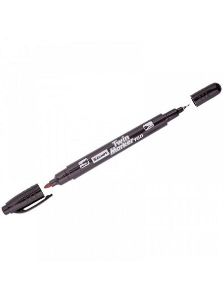 LUXOR Маркер перманентный двусторонний "150", 0.7/1мм