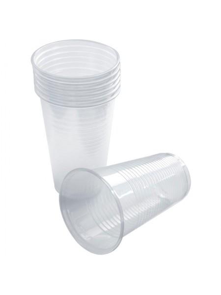 Стаканы одноразовые Vega 200мл, ПП, прозрачные, хол/гор, 100шт. в упаковке