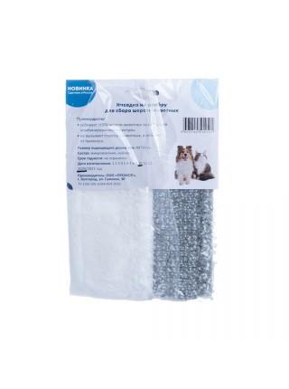 РОСМОП Насадка для плоской швабры комбинированная для удаления шерсти животных 40х10 см (карманы)