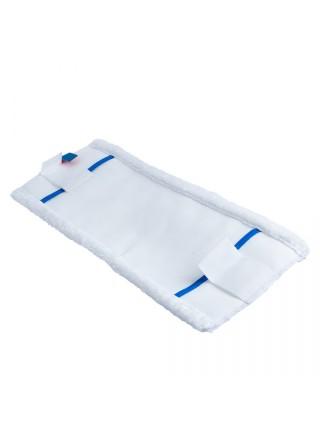 РОСМОП Насадка для плоской швабры микроволокно тафтинговая универсальная NMMS 40х11 см (карман+язык)