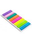 SILWERHOF Закладки пластиковые 45*12, неон, 8 цветов по 25л