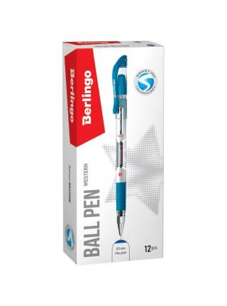 Berlingo Ручка шариковая "Western", 0.3 мм, стержень игольчатый синий, грип Berlingo Ручка шариковая "Western", 0.3 мм, стержень игольчатый синий, грип