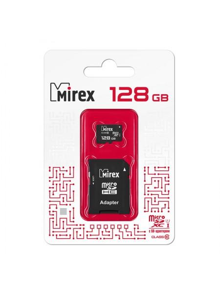 Mirex SDXC Card Micro 128Gb UHS-I (Class 10) с адаптером 13613-AD10S128 Mirex SDXC Card Micro 128Gb UHS-I (Class 10) с адаптером 13613-AD10S128